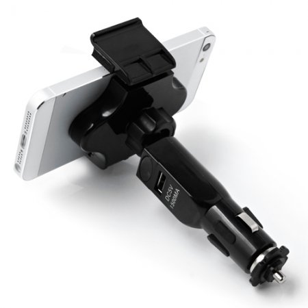 Carmount + Universal Charging For Smart Phone 360° Degrees Adjustable DC5V 1.5A