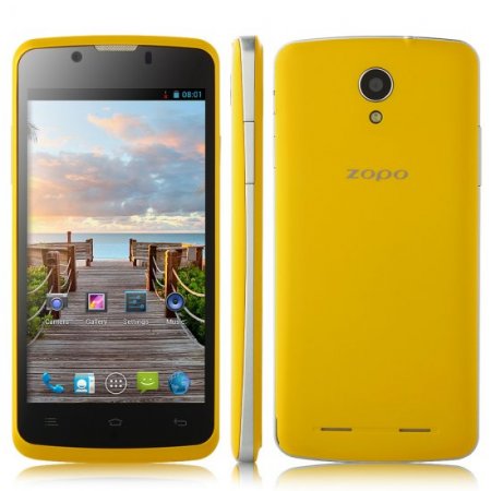 ZOPO ZP590 Smartphone Android 4.4 MTK6582 3G GPS 4.5 Inch QHD Screen- Yellow