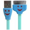 Portable Luminous Smiling Face USB Data Charging Cable for iPhone 4/4S iPad 2/3/4/Mini