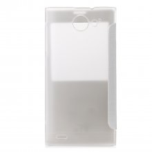 Original S-View Flip Cover Case Protective Case for iNew V3 Smarthphone White