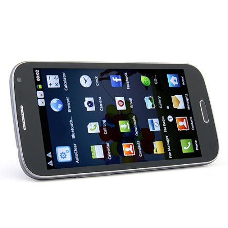 I9500JK Smartphone Android 2.3 MTK6515 1.0GHz WiFi 5.0 Inch Capacitive Screen- Black