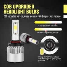 9005 LED Headlight Bulbs, 6500K 8000 Lumens Extremely Super Bright HB3 COB LED Chips Conversion Kit,Xenon White