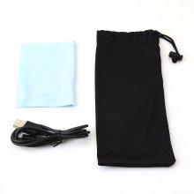 SG08-BT 3D Active Shutter Glasses LCD Lens for TV Projectors Support Bluetooth Black