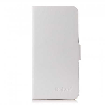 Fashion Leather Flip Case Cover for DOOGEE MINT DG330 Smartphone White