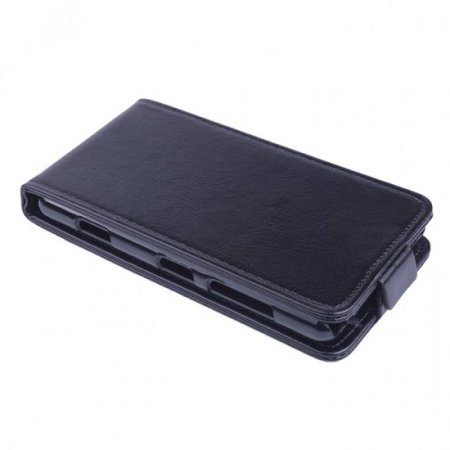 Leather Flip Cover Case Stand Nokia Lumia 820 Smartphone Black