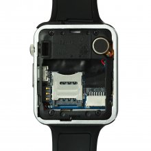 iCou I6 Smart Watch Phone 1.54 Inch Touch Screen Bluetooth Camera FM Black