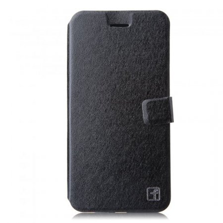 Flower Show Leather Flip Cover Stand Case for iPhone 6 Plus Smartphone Black