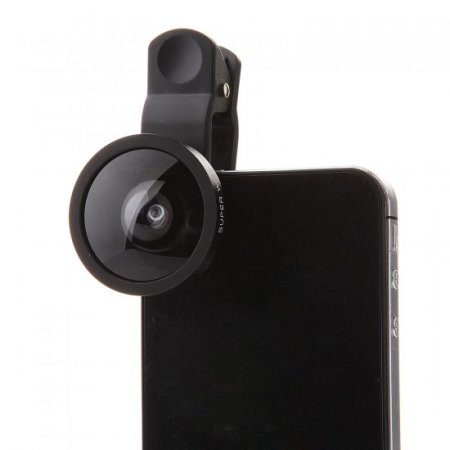 OD-005 Super Wide 0.4X Detachable Lens for Digital Camera & Smartphone Black
