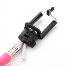 Z07-5 Plus Shutter Cable Self Picture Monopod for iOS and Android Pink