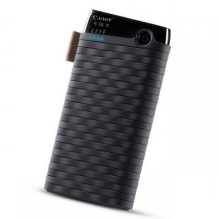 Cager B089 6000mAh Ultra Slim USB Power Bank for Smartphones Tablet PC Black