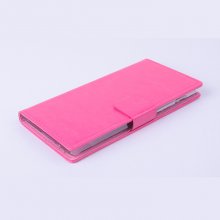 Leather Flip Cover Case Stand for Nibiru H1 Smartphone Pink