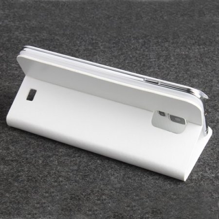 Fashion Leather Flip Case Cover for DOOGEE VOYAGER2 DG310 Smartphone White
