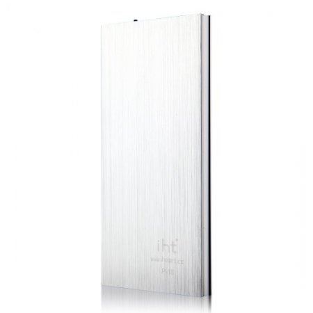 IHT P-18 18000mAh Dual USB Power Bank for iPhone iPad Smartphone - Silver