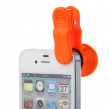 3-IN-1 Universal Wide-angle + Macro Lens + Fish Eye Photo Lens Orange