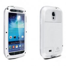 LOVE MEI Shockproof Waterproof Aluminum Metal Case For Samsung Galaxy S4 i9500 White