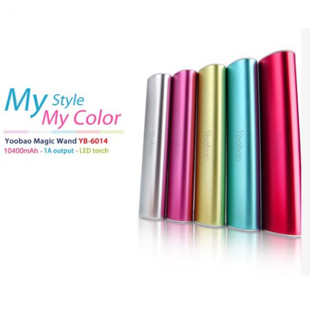 YooBao YB-6014 10400mAh Mobile Power Bank for Mobile Phone 5-color