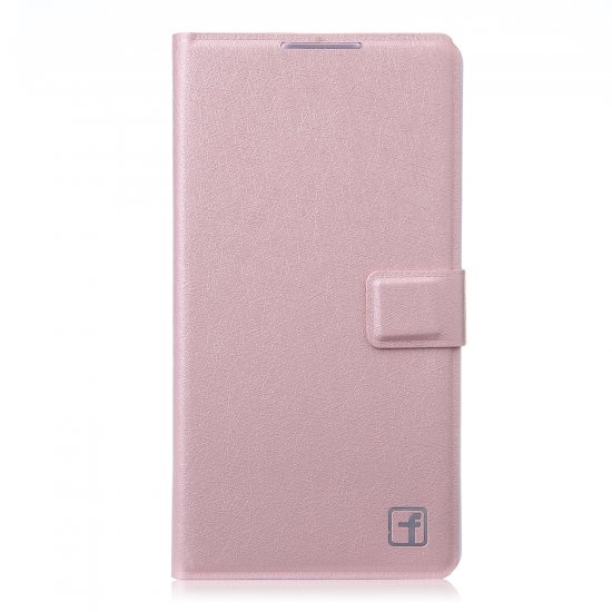 Fashion Flower Show Leather Stand Case Cover for Coolpad 8089 Smartphone Champagne