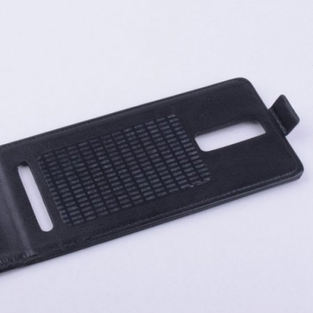 Leather Flip Cover Stand Case for Elephone G6 Smartphone Black