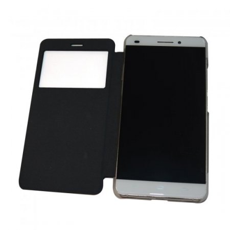 Original Protective Case S-view Flip Cover Case for Oukitel U8 Smartphone Black