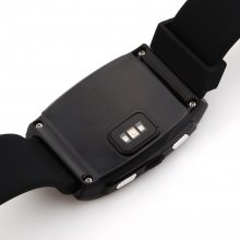 U Watch UX Bluetooth Watch Heart Rate Monitor for iOS And Android Smartphones Black