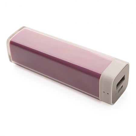 Fashion Portable 2200mAh Lipstick Style Mobile Power Bank for iPhone Mobile Phone