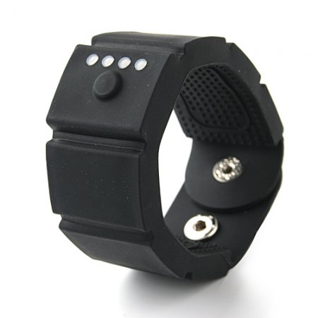 Power Bank Wrist 1500mAh Battery Charger Mini USB Port Black