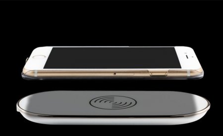 UPi6 5W Qi Wireless Charger Receiver Case for iPhone 6 Gold