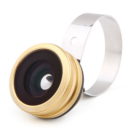 2-in-1 Fish-eye Lens Wide + Macro Lens for Smartphone Tablet PC