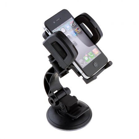 Dismountable Magic Stand Holder with Suction Cup for iPhone/Mobile Phone/MP4/PDA Black