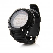 ZOOZ J1 IP68 Bluetooth Watch with Call SMS Sync Function for Android iOS Phone Black