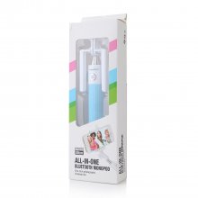 All-in-one Extendable Bluetooth Monopod One-click Photographic Selfie Stick Green