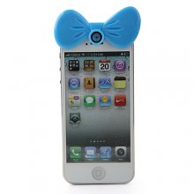 Lovely Butterfly Shaped Self-timer for iPhone4/4s - Blue