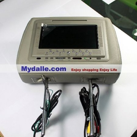 7 inch automobile headrest DVD Player support MPEG4 Format