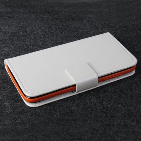 Protective PU Leather Flip Case for JIAYU G2F Smartphone White