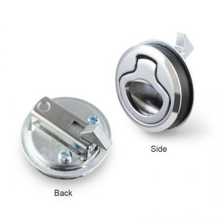 RV mini Stainless Steel Cabinet Door Handle Lock Flush Pull Slam Latch Mount Hatch Lift With Lock Keys​​​​​​​