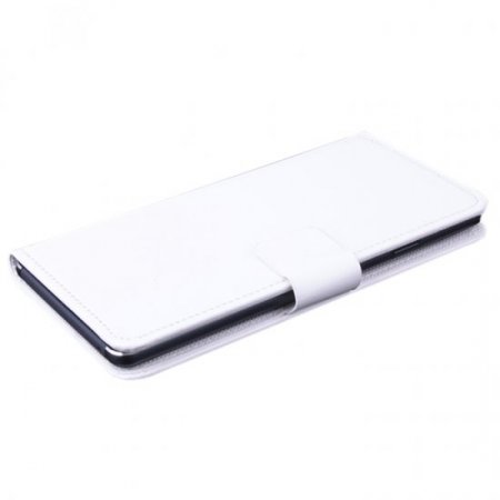 Leather Flip Cover Case Stand for Elephone G7 Smartphone White