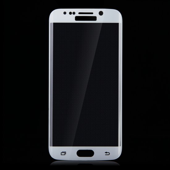 0.2mm Electroplating Tempered Glass Screen Protector for SAMSUNG S6 Edge White