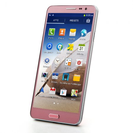 N3 Smartphone MTK6589 Quad Core Android 4.2 1GB 8GB 5.7 Inch IPS HD Screen- Pink