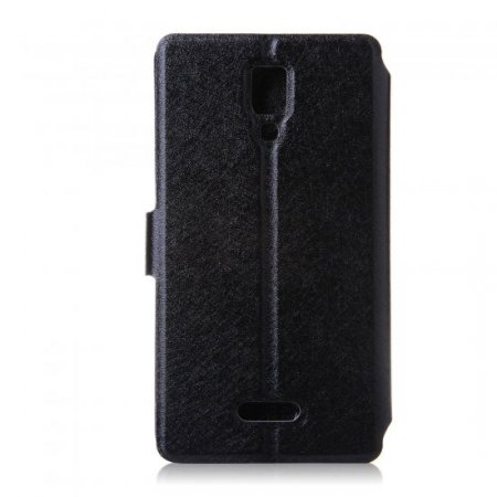Fashion Flower Show Leather Stand Case Cover for Coolpad 7295C Smartphone Black
