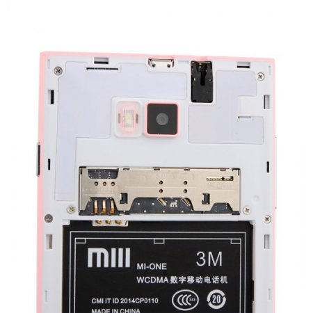 Used Tengda M3 Smartphone Android 4.0 SC6825 Dual Core 1.2GHz 5.0 Inch WiFi Pink