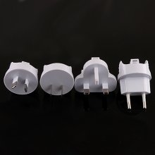 6-USB Travel Charger with Four Plugs White