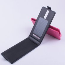 Leather Flip Cover Stand Case for Elephone G6 Smartphone Black