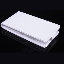 Leather Flip Cover Case Stand Nokia Lumia 730 Smartphone White