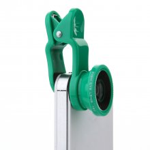 3-IN-1 Universal Wide-angle + Macro Lens + Fish Eye Photo Lens Green