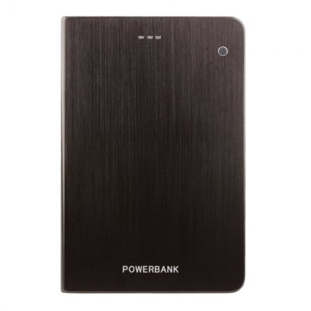 16000mAh Universal Power Bank with USB DC Output for Cellphone Laptop-Black