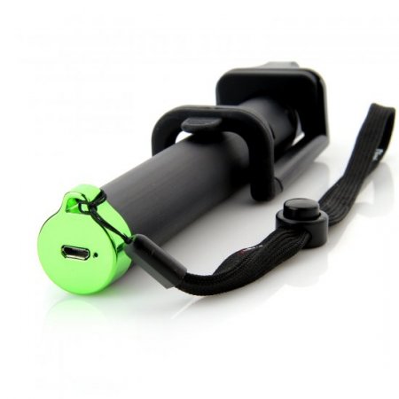 Dispho Original Bluetooth Selfie Stick Integrated Foldable Smart Shooting Aid Green