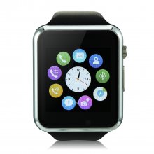 iCou I6 Smart Watch Phone 1.54 Inch Touch Screen Bluetooth Camera FM Black