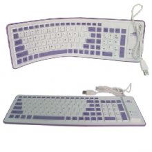 103 keys two color flexible keyboard