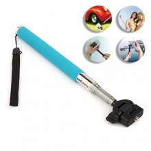 ST-55 B-Type Handheld Digital Camera Monopod Tripod Bottom Bracket for GoPro Blue