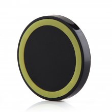 Q5 Portable Mini Wireless Charger Pad for Qi Compliant Devices Yellow&Black